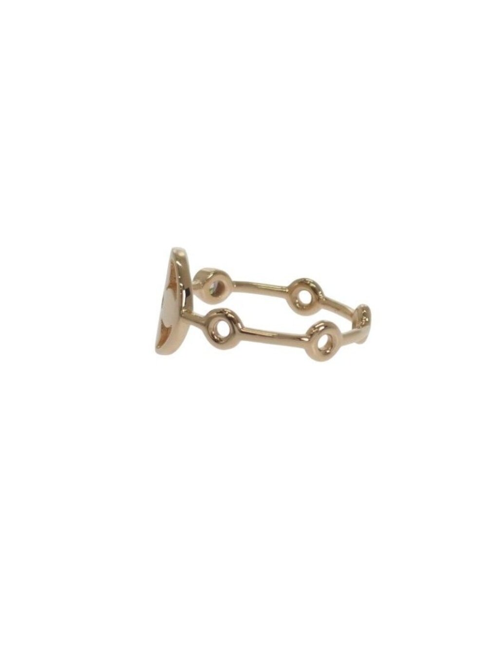 Louis Vuitton Monogram Skin 2 P No 10 Q9 A72 Ring 18K Yellow Gold Diamond - Picture 3 of 10